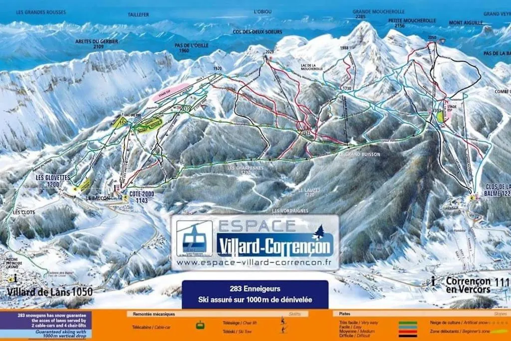Appartement Studio 25M2, 4/6 Pers, 30M Des Pistes, Balcon Sud Villard-de-Lans France